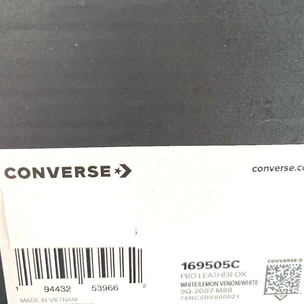 Converse Pro Leather Ox White Lemon Low Sneakers W - Picture 10 of 10